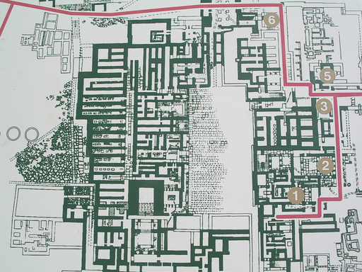 Grundriss vom Palast von Knossos