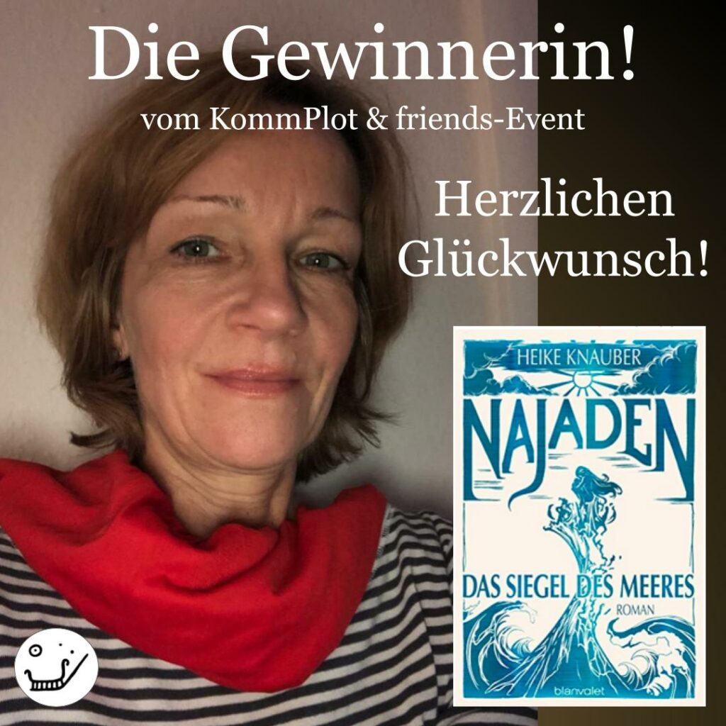 Die Gewinnerin des Gewinnspiels vom Online-Event und der Gewinn: Najaden von Heike Knauber